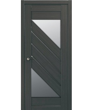 Дверь с ПВХ покрытием 80К (Графит, Стекло Матовое) Дверь с ПВХ покрытием 80К (Графит, Стекло Матовое)