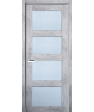 Дверь с ПВХ покрытием 9К (Бетон Светлый, матовое) Дверь с ПВХ покрытием 9К (Бетон Светлый, матовое)