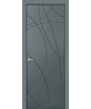 Дверь с ПВХ покрытием Арса (Бетон Темный) Дверь с ПВХ покрытием Арса (Бетон Темный)