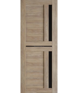 Дверь из экошпона Техно 9 Шале золотой (черное стекло) Дверь из экошпона Техно 9 Шале золотой (черное стекло)